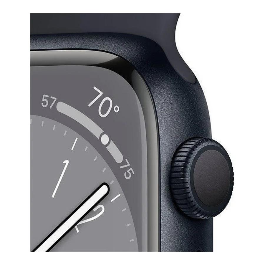 Apple Watch Series 8 GPS 45mm Midnight Aluminum Case w. Midnight Sport Band (MNP13)