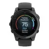 Garmin Fenix E 47mm AMOLED Slate Gray Steel with Black Silicone Band (010-03025-03/01)