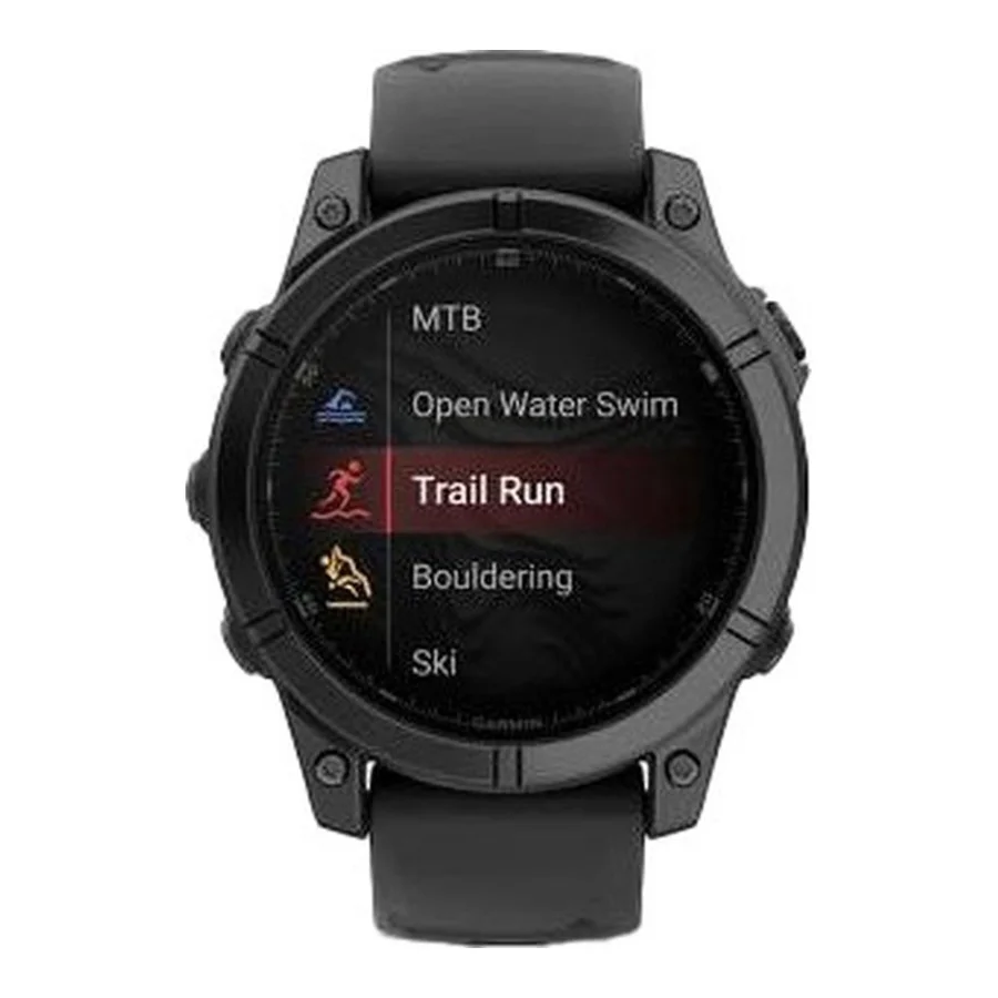 Garmin Fenix E 47mm AMOLED Slate Gray Steel with Black Silicone Band (010-03025-03/01)