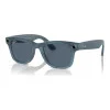 Meta Wayfarer Matte Jeans Frame Dusty Blue Lenses (RW4006 67552V 50-22)