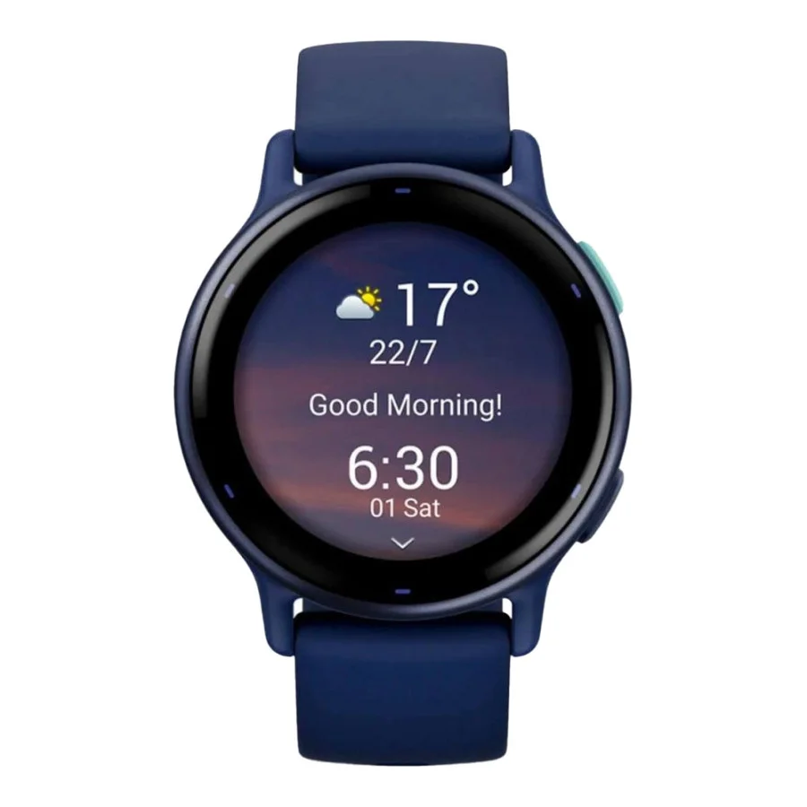 Garmin vivoactive 5 Metallic Navy Aluminum Bezel with Navy Case and Silicone Band (010-02862-12/52)