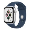 Apple Watch SE GPS 44mm Silver Aluminum Case w. Abyss Blue S. Band (MKQ43) (US)