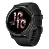 Garmin Venu 2 Slate Stainless Steel Bezel with Black Case and Silicone Band (010-02430-11/01)