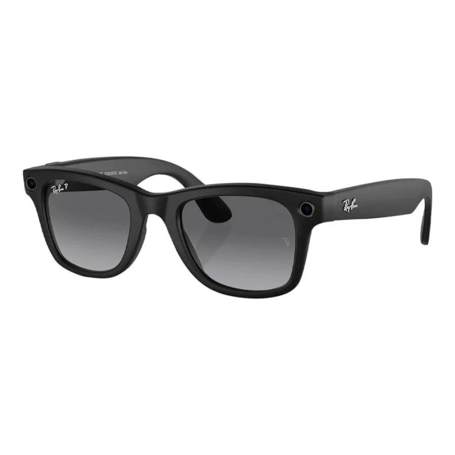 Ray-Ban Meta Wayfarer Large Matte Black/Clear to Graphite Green Transitions (RW4008 601S1M 53-22)