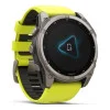 Garmin Fenix 8 47mm Solar Sapphire Titanium w. Amp Yellow/Graphite Silicone Band (010-02906-20/21)