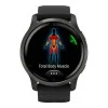 Garmin Venu 2 Slate Stainless Steel Bezel with Black Case and Silicone Band (010-02430-11/01)