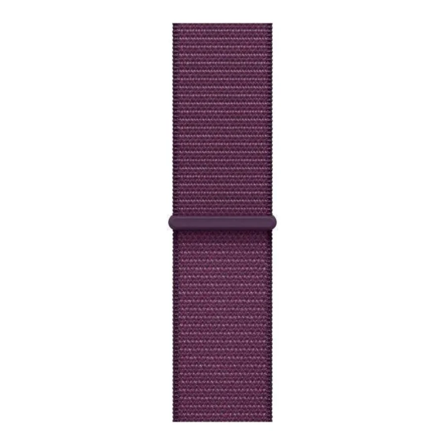 Apple Watch Series 10 GPS 42mm Rose Gold Aluminum Case w. Plum Sport Loop (MWWK3)
