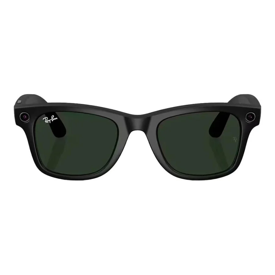 Ray-Ban Meta Wayfarer Large Matte Black/Clear to Graphite Green Transitions (RW4008 601S1M 53-22)