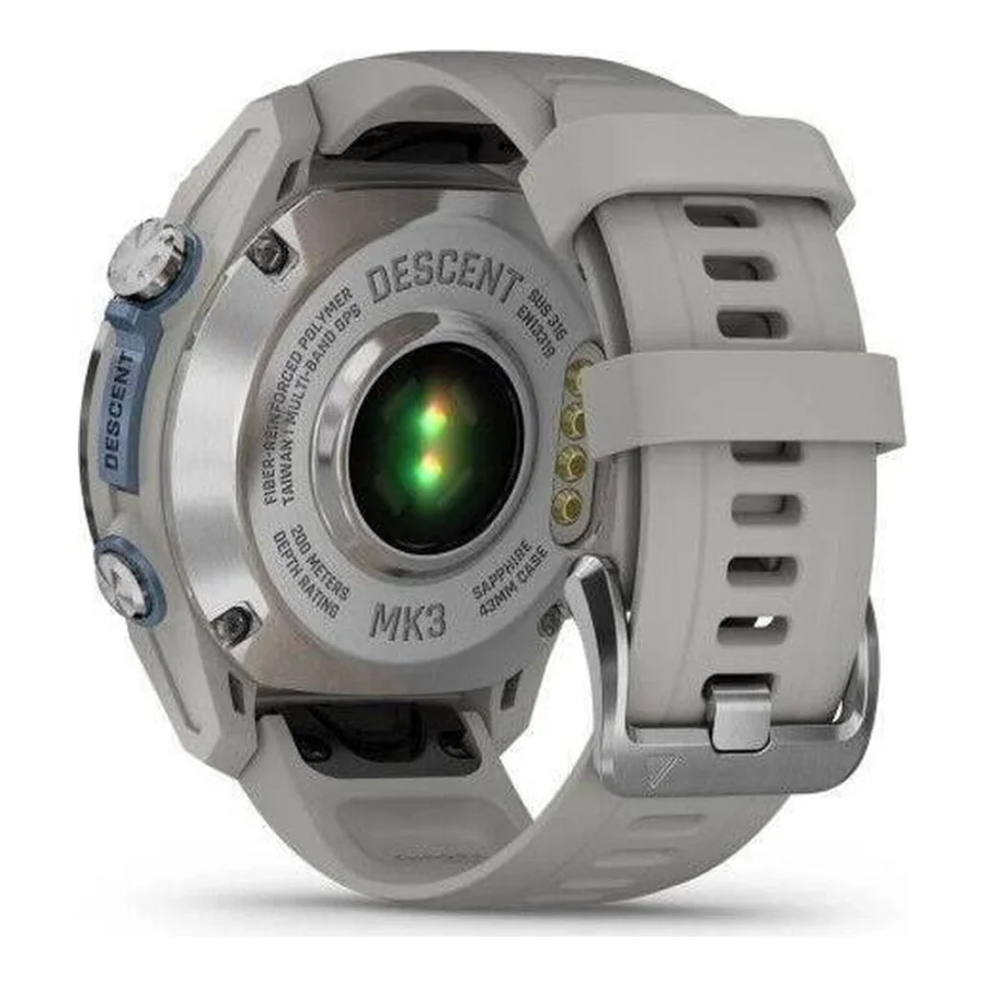 Garmin Descent Mk3 43 mm Stainless Steel with Fog Gray Silicone Band (010-02753-04/03)