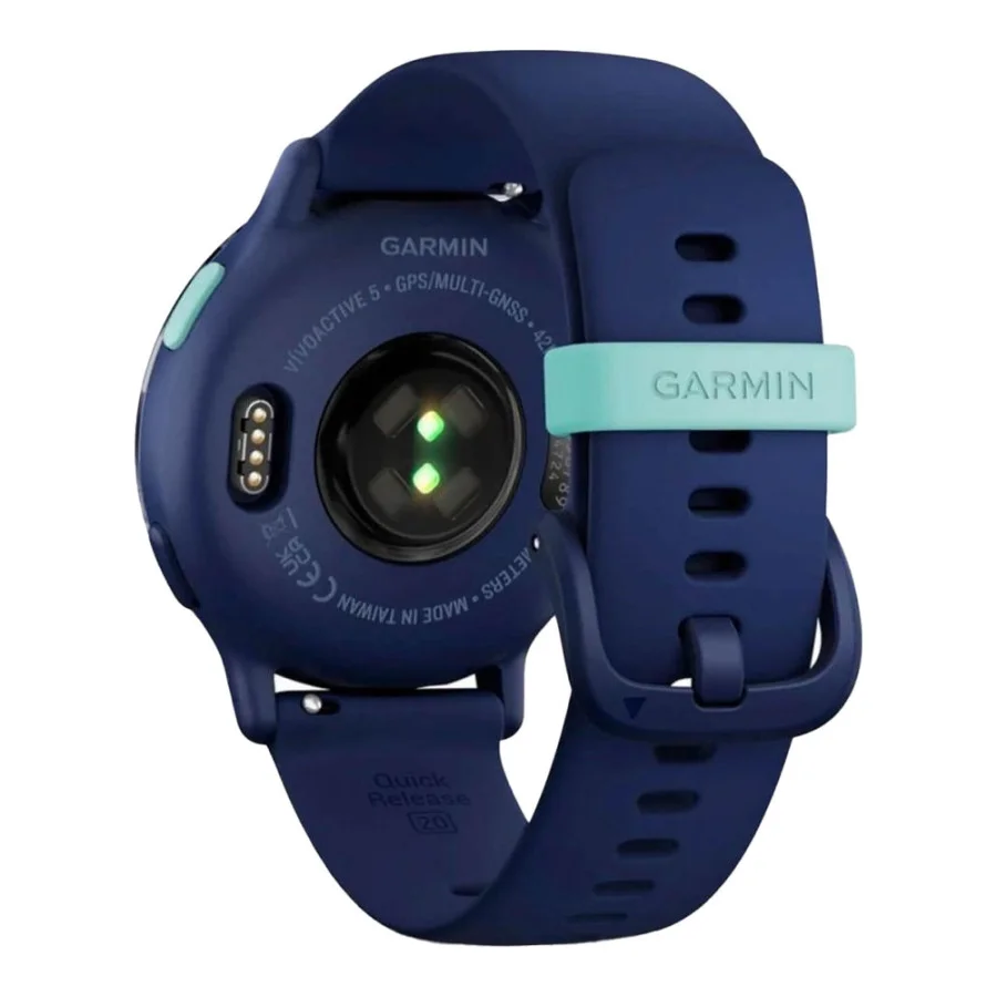 Garmin vivoactive 5 Metallic Navy Aluminum Bezel with Navy Case and Silicone Band (010-02862-12/52)