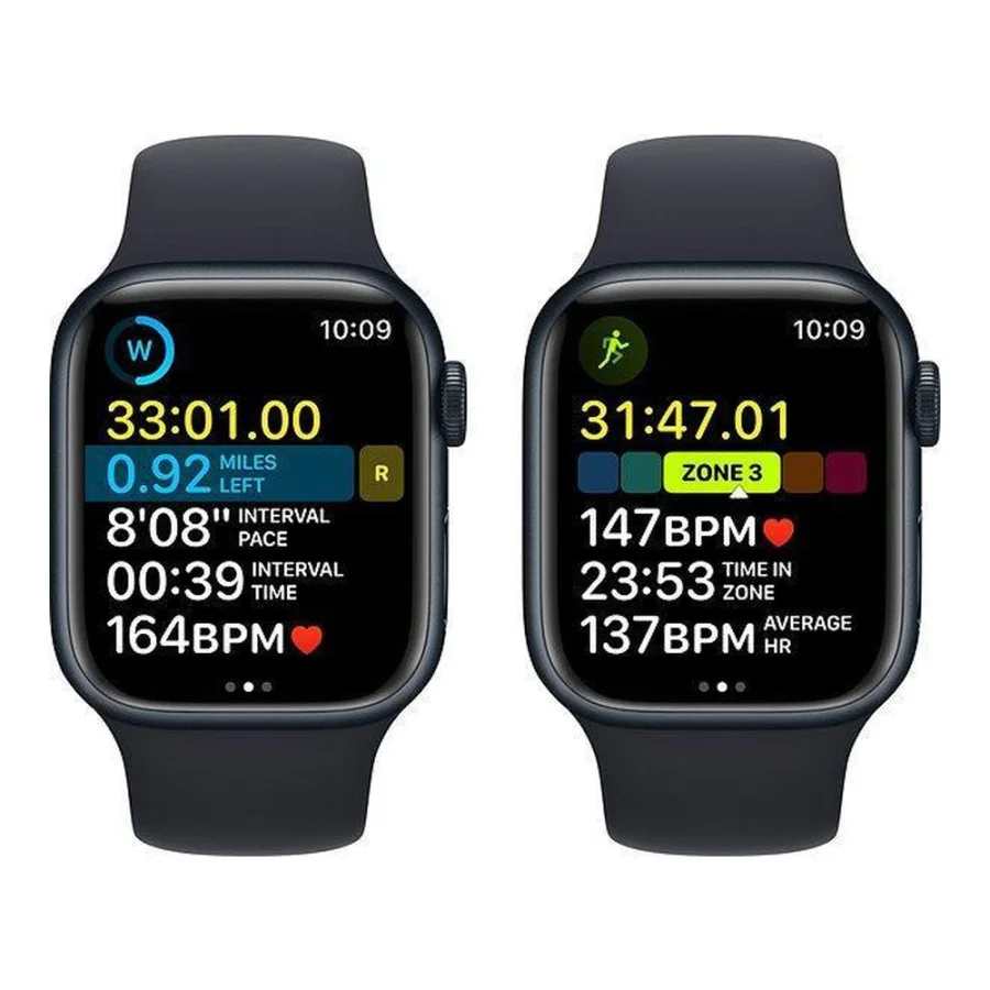 Apple Watch Series 8 GPS 45mm Midnight Aluminum Case w. Midnight Sport Band (MNP13)