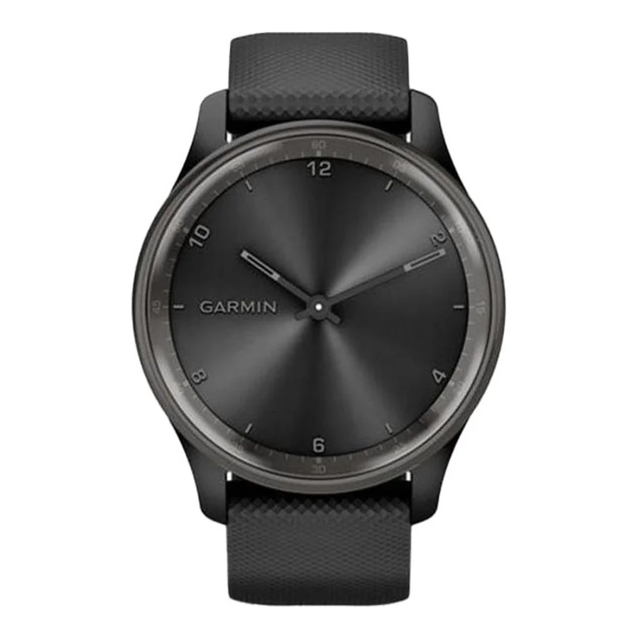 Garmin Vivomove Trend Slate S. Steel Bezel with Black Case and S. Band (010-02665-00)