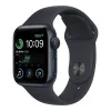 Apple Watch SE 2 GPS 44mm Midnight Aluminum Case w. Midnight S. Band - S/M (MNTF3)