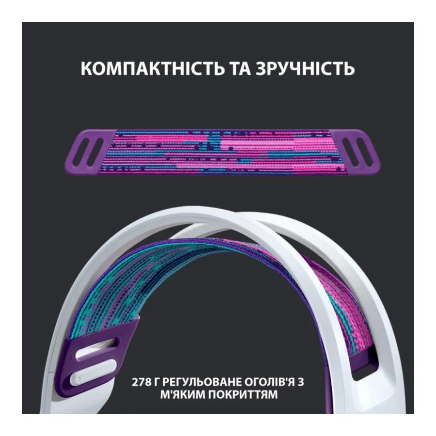 Logitech G733 Lightspeed Wireless RGB White (981-000883, 981-000886)