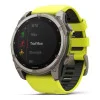 Garmin Fenix 8 47mm Solar Sapphire Titanium w. Amp Yellow/Graphite Silicone Band (010-02906-20/21)