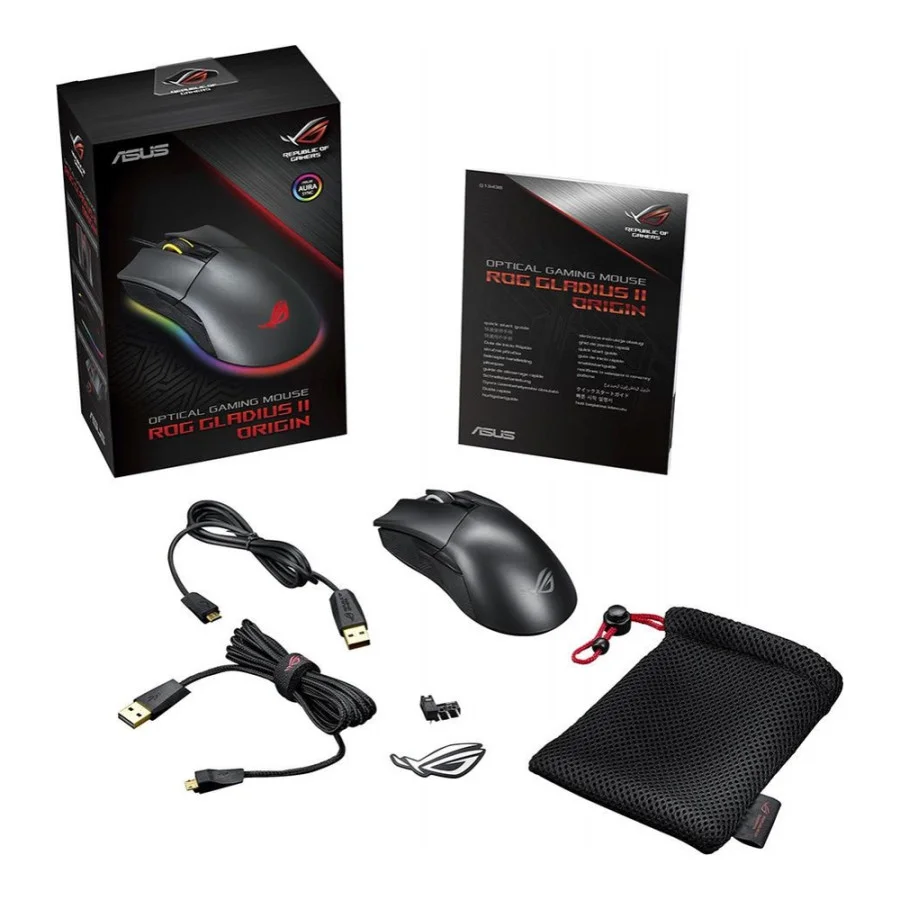 ASUS ROG Gladius II Origin Black (90MP00U1-B0UA00)