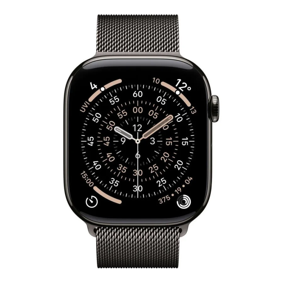 Apple Watch Series 11 GPS + Cellular 46mm Slate Tit. Case w. Slate Milanese Loop - M/L (MFD44)
