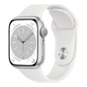 Apple Watch Series 8 GPS 41mm Silver Aluminum Case with White S. Band (MP6K3, MP6L3)