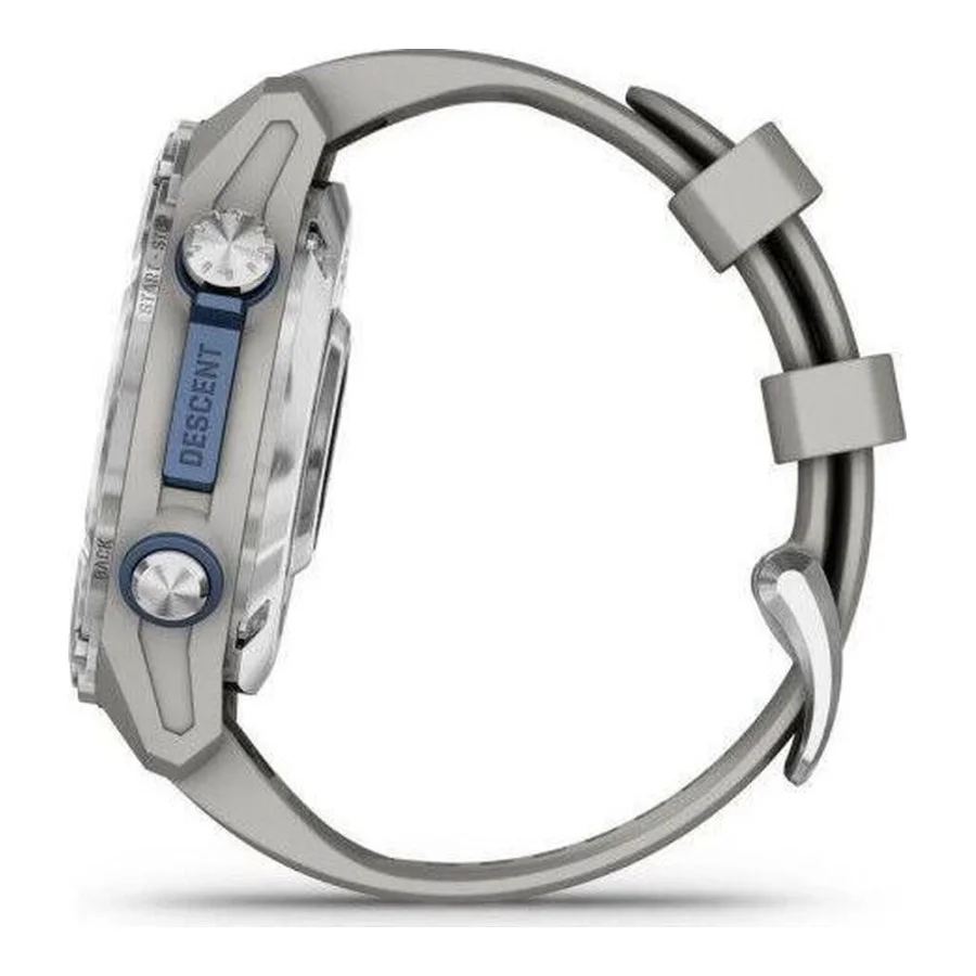 Garmin Descent Mk3 43 mm Stainless Steel with Fog Gray Silicone Band (010-02753-04/03)