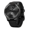 Garmin Vivomove Trend Slate S. Steel Bezel with Black Case and S. Band (010-02665-00)