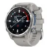 Garmin Descent Mk3 43 mm Stainless Steel with Fog Gray Silicone Band (010-02753-04/03)
