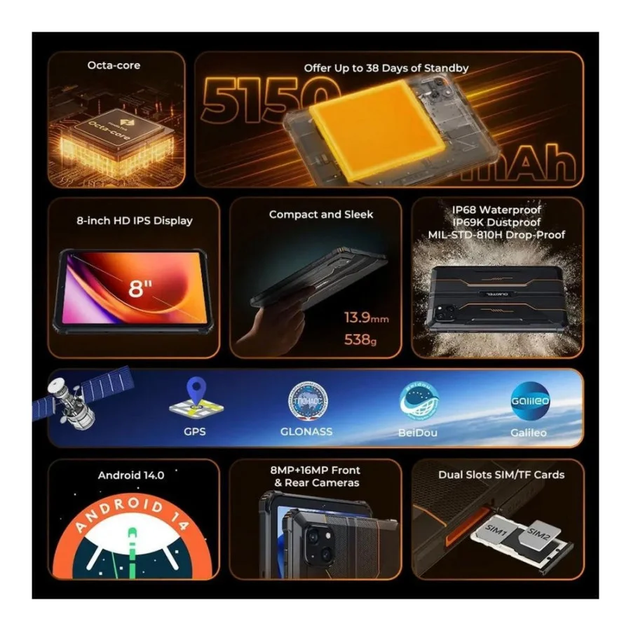 Oukitel Pad RT3 Pro 4/128GB Black