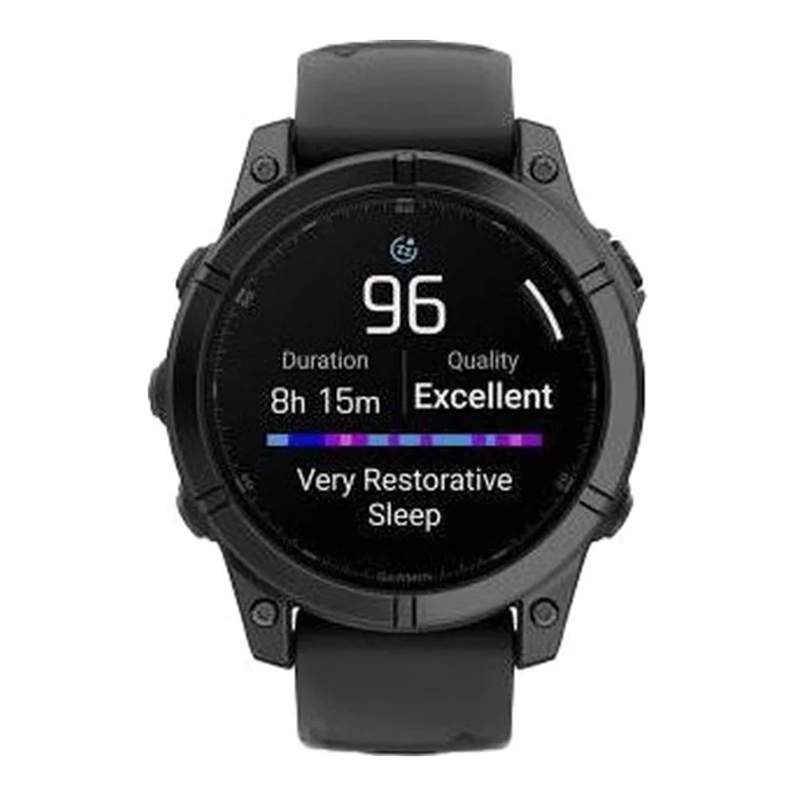 Garmin Fenix E 47mm AMOLED Slate Gray Steel with Black Silicone Band (010-03025-03/01)