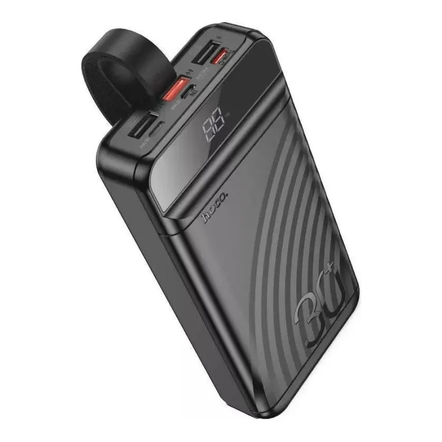 Hoco J123B Element 22.5W+PD20W fully compatible with LCD and LED-lamp 30 000mAh Black