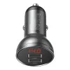 Baseus Digital Display Dual USB 24W Gray (CCBX-0G)