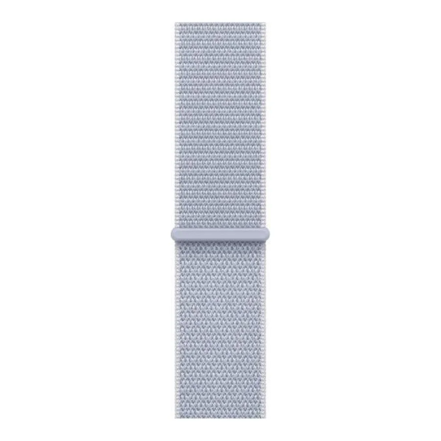 Apple Watch Series 10 GPS 46mm Silver Aluminum Case w. Blue Cloud Sport Loop (MWWN3)