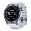 Garmin Fenix 7 Sapphire Solar Mineral Blue DLC Titanium with Whitestone Band (010-02540-24/25)