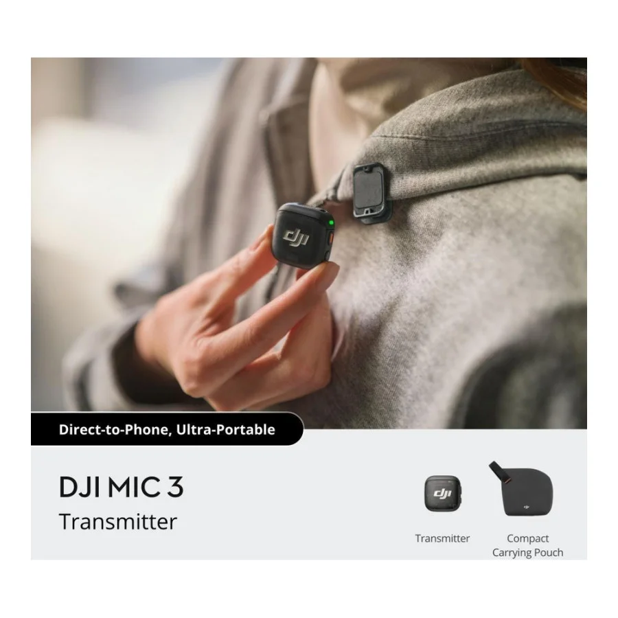DJI Mic 3 (1 TX + 1 RX) (CP.RN.00000479.01)