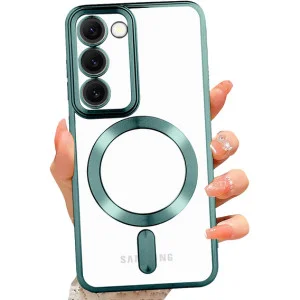 Чохол Chrome Frame Case (MagSafe) для Samsung S23 (Green)