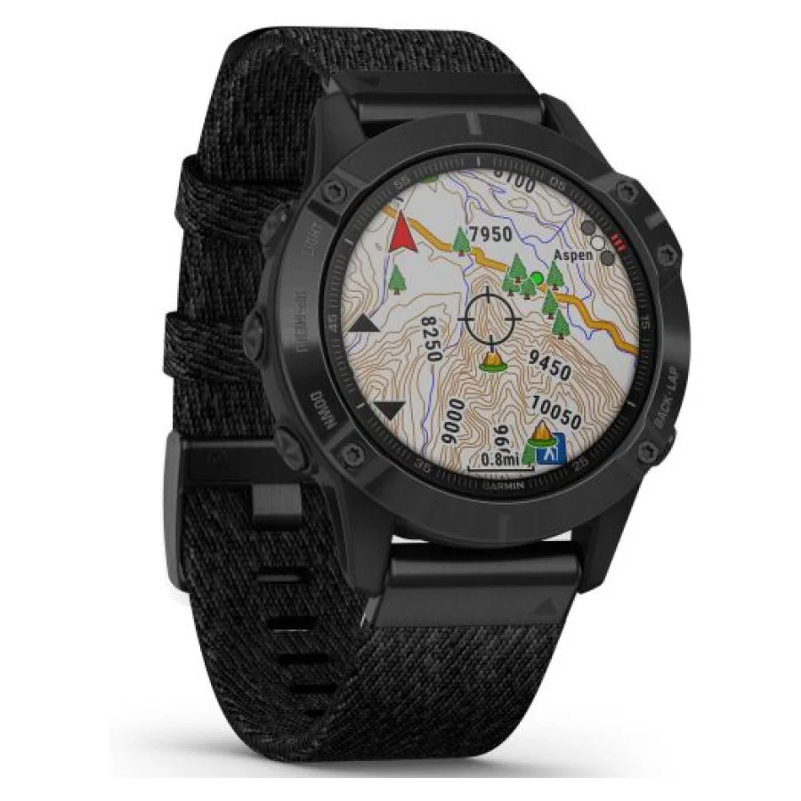 Garmin Fenix 6 Sapphire Сarbon Grey DLC with Black Band (010-02158-11)