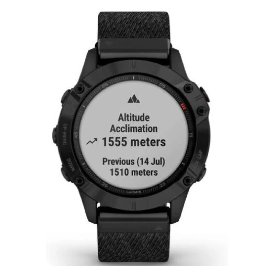 Garmin Fenix 6 Sapphire Сarbon Grey DLC with Black Band (010-02158-11)