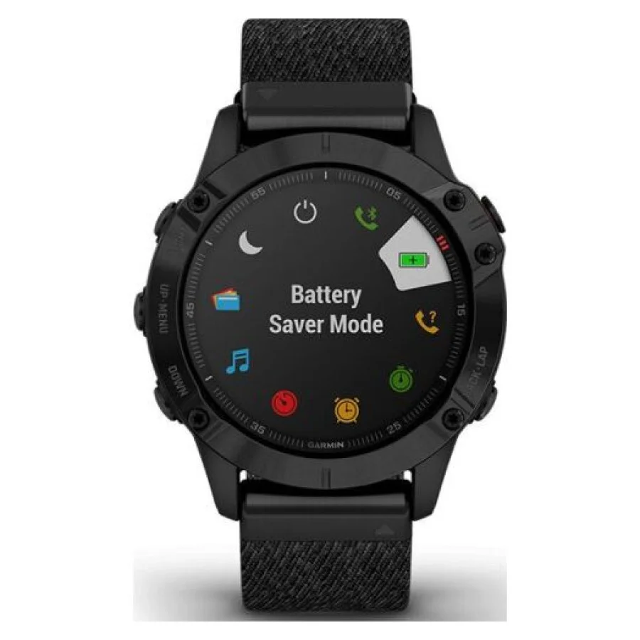 Garmin Fenix 6 Sapphire Сarbon Grey DLC with Black Band (010-02158-11)