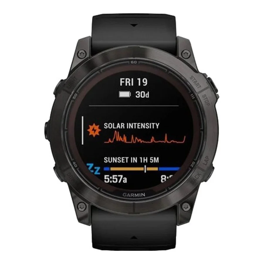 Garmin Fenix 7X Pro Sapphire Solar Carbon G. DLC Tit. with Black Band (010-02778-10/11/54)