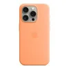 Apple iPhone 15 Pro Silicone Case with MagSafe - Orange Sorbet (MT1H3) (OEM)