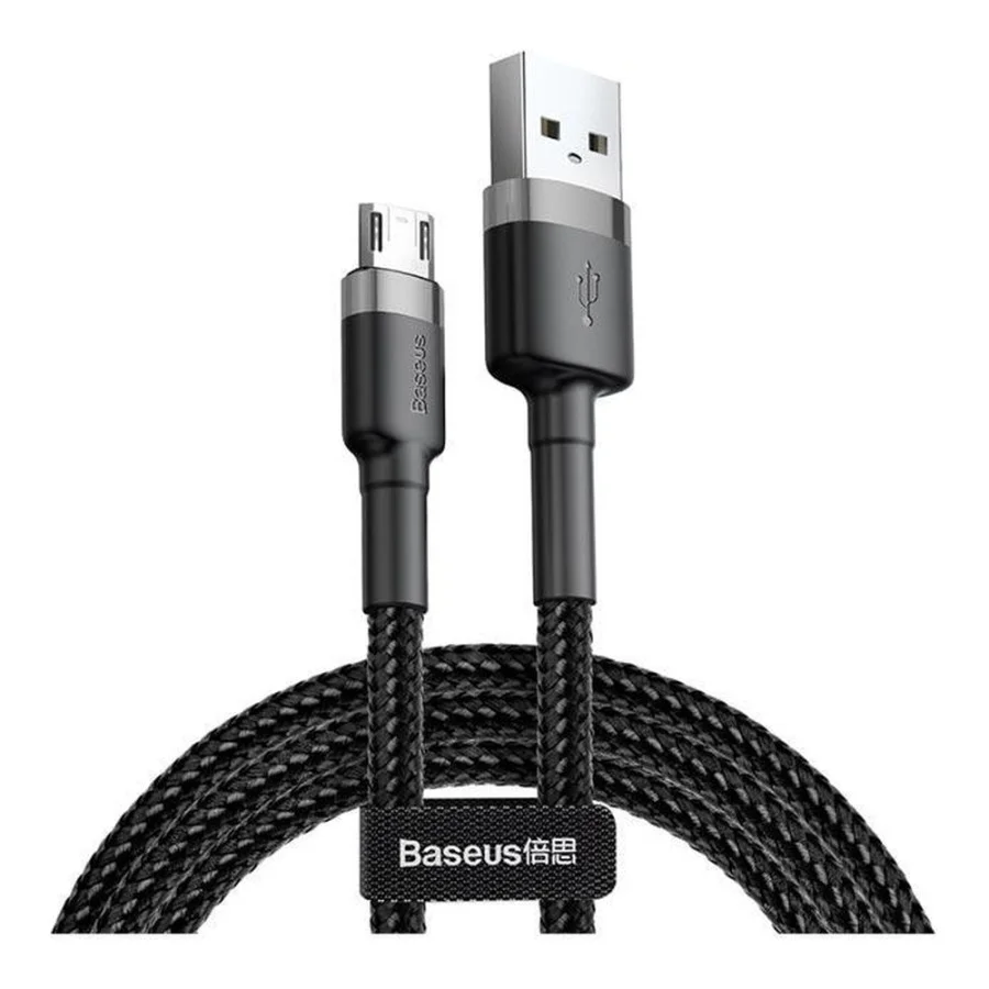 Baseus USB Cabel to microUSB Cafule 1m Grey/Black (CAMKLF-BG1)