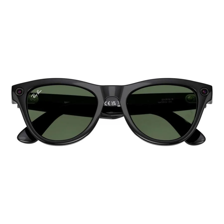 Ray-Ban | Meta Skyler [Gen 2] Standard Shiny Black Frame / G-15 Green Lenses (RW4014 601/71 52-20)