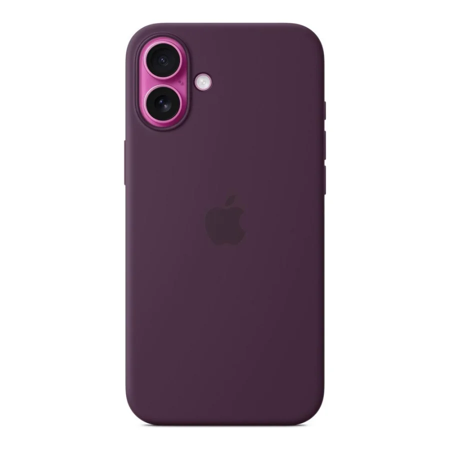 Apple iPhone 16 Plus Silicone Case with MagSafe - Plum (MYYD3) (EU)