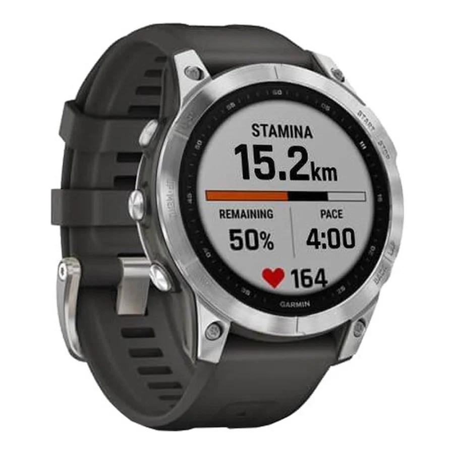 Garmin Fenix 7 Silver with Graphite Band (010-02540-00/01)