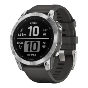 Garmin Fenix 7 Silver with Graphite Band (010-02540-00/01)