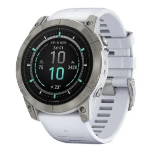 Garmin Epix Pro Gen 2 Sapphire 51mm Titanium w. Whitestone Band (010-02804-10/11)
