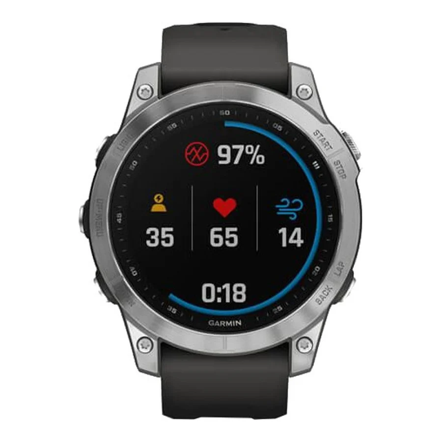 Garmin Fenix 7 Silver with Graphite Band (010-02540-00/01)