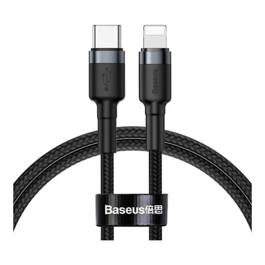 Baseus Cafule Cable Type-C to Lightning PD 18W 1m Black (CATLKLF-G1)
