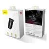 Baseus USB Car Charger Square Metal Quick Charger 3.0 2xUSB 30W Black (CCALL-DS01)