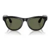 Ray-Ban Skyler Shiny Black Frame/Green Lenses (RW4010 601/9A 52)