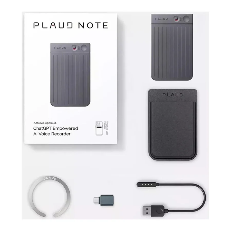 PLAUD Note ChatGPT Empowered AI Voice Recorder Black