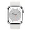 Apple Watch Series 8 GPS 45mm Silver Aluminum Case with White S. Band - M/L (MP6N3, MP6Q3)